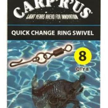 Carp´R´Us Quick Change Ring Swivel, méret: 8 8 db kép