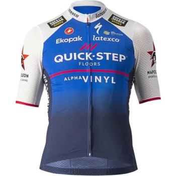 Castelli SOUDAL QUICK-STEP COMPETIZIONE JERSEY Kerékpáros mez, kék, méret kép