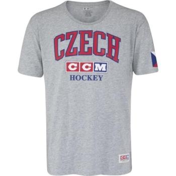 CCM FLAG TEE TEAM CZECH Férfi póló, szürke, méret kép