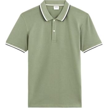 CELIO DECOLRAYEB Férfi galléros póló, khaki, méret kép