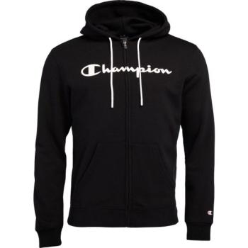 Champion AMERICAN CLASSICS HOODED FULL ZIP SWEATSHIRT Férfi pulóver, fekete, méret kép