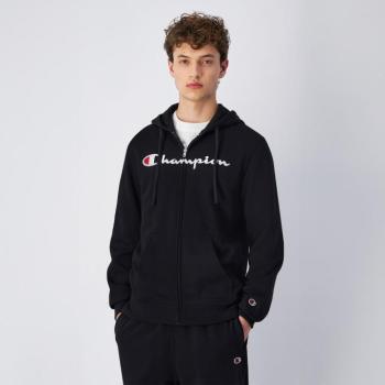Champion Full Zip Hoodie Sweatshirt Black kép
