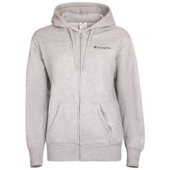 Champion HOODED FULL ZIP SWEATSHIRT Női cipzáras pulóver, szürke, méret kép