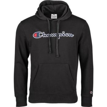 Champion HOODED SWEATSHIRT Férfi pulóver, fekete, méret kép