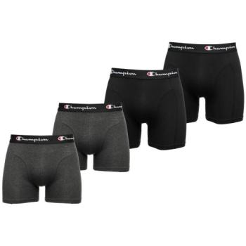 Champion LEGACY 4PK Férfi boxeralsó, sötétszürke, méret kép