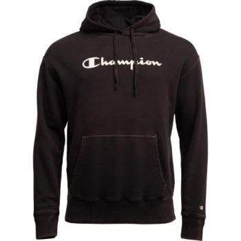 Champion OLD SCHOOL HOODED SWEATSHIRT Férfi pulóver, fekete, méret kép