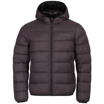 Champion PLAIN WOVEN NYLON HOODED JACKET  Férfi télikabát, sötétszürke, méret kép