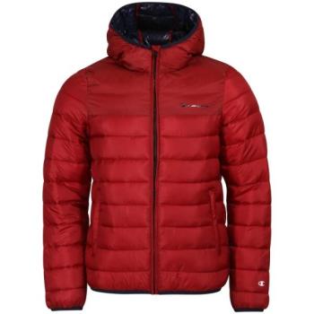 Champion RIPSTOP WOVEN HOODED JACKET Férfi télikabát, piros, méret kép