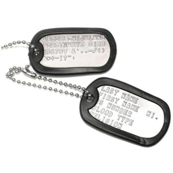 Címkebélyegzés dögcédulákra - Dog Tags kép