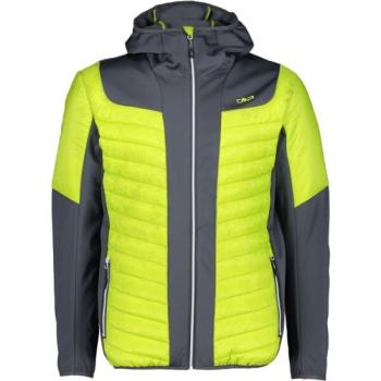 CMP MAN HYBRID JACKET FIX HOOD Férfi hibrid kabát, fényvisszaverő neon, méret kép