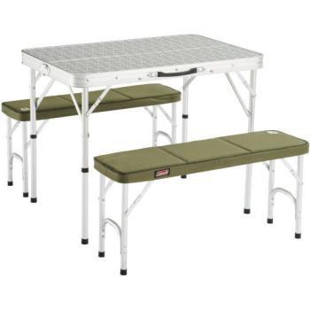 Coleman PACK-AWAY TABLE FOR 4 Kemping asztal és pad, szürke, méret kép