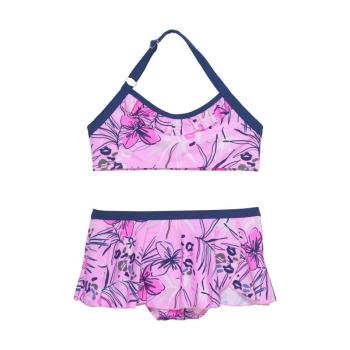 COLOR KIDS-Bikini W. Skirt - AOP, begonia pink Rózsaszín 104 kép