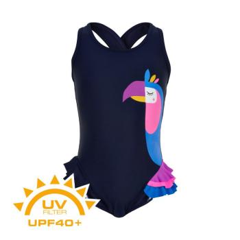 COLOR KIDS-Swimsuit w. animal UPF 40+ Dress Blues Kék 104 kép