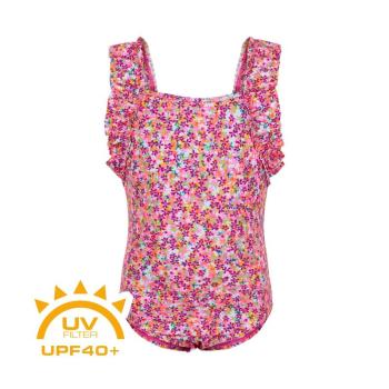 COLOR KIDS-Swimsuit w. frills-sugar pink Rózsaszín 104 kép