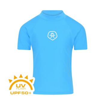 COLOR KIDS-T-shirt solid-cyan blue Kék 128 kép