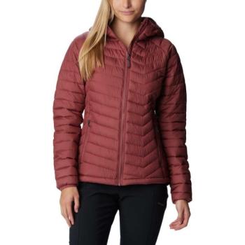 Columbia POWDER LITE HOODED JACKET Női kabát, bordó, méret kép