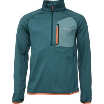 Columbia TRIPLE CANYON HALF ZIP Férfi pulóver, sötétzöld, méret kép