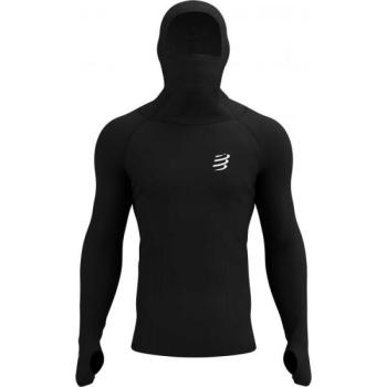 Compressport 3D THERMO ULTRALIGHT RACING HOODIE Férfi funkcionális pulóver, fekete, méret kép