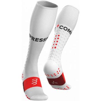 Compressport FULL SOCKS RUN Kompressziós futó térdzokni, fehér, méret kép