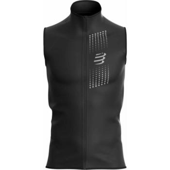 Compressport HURRICANE WINDPROOF VEST M Férfi szélálló mellény, fekete, méret kép