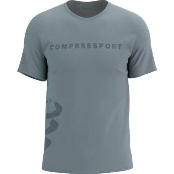 Compressport LOGO SS TSHIRT Férfi póló edzéshez, szürke, méret kép