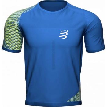 Compressport PERFORMANCE SS TSHIRT M Férfi futófelső, kék, méret kép