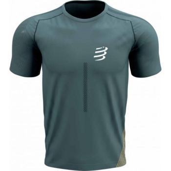 Compressport PERFORMANCE SS TSHIRT M Férfi futófelső, zöld, méret kép