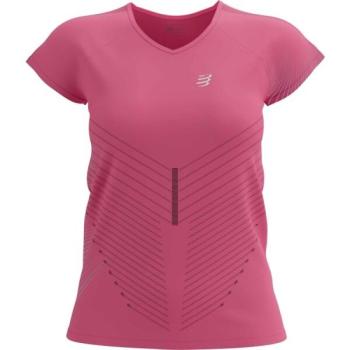 Compressport PERFORMANCE SS TSHIRT W Női póló futáshoz, rózsaszín, méret kép