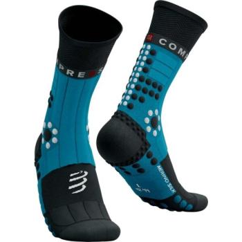 Compressport PRO RACING SOCKS WINTER TRAIL Téli futózokni, kék, méret kép