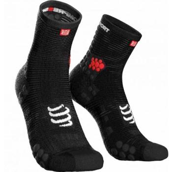 Compressport RACE V3.0 RUN HI Futózokni, fekete, méret kép