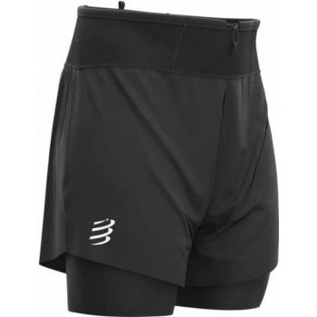 Compressport TRAIL 2-in-1 SHORT Férfi kompressziós futóshort, fekete, méret kép