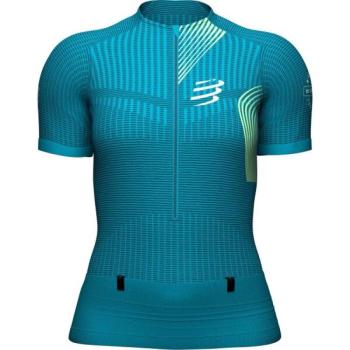 Compressport TRAIL POSTURAL SS TOP W Női futómez, türkiz, méret kép