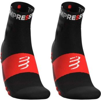 Compressport TRAINING SOCKS 2-PACK Sportzokni, fekete, méret kép