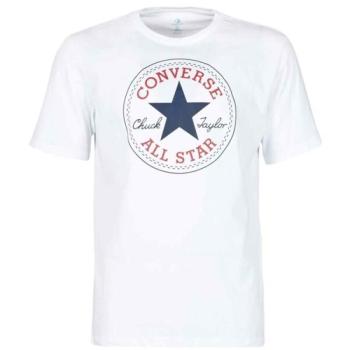 Converse STANDARD FIT CENTER FRONT CHUCK PATCH CORE TEE Uniszex póló, fehér, méret kép