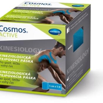 COSMOS® ACTIVE pružná samolepící tejpovací páska modrá 5 cm × 5 m kép