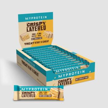 Crispy Layered Bar - 12 x 58g - White Chocolate Peanut kép