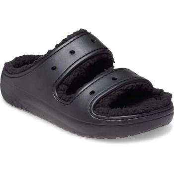 Crocs CLASSIC COZZZY SANDAL Uniszex szandál, fekete, méret 37/38 kép