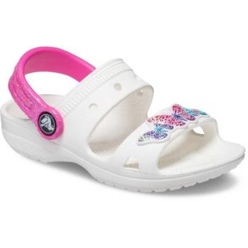 Crocs CLASSIC EMBELLISHED SANDAL T Gyerek szandál, fehér, méret 22/23 kép