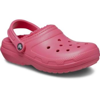 Crocs CLASSIC FUZZ LINED CLOG Női belebújós cipő, rózsaszín, méret 36/37 kép