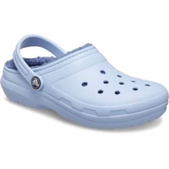 Crocs CLASSIC LINED CLOG T Lány belebújós cipő, világoskék, méret 19/20 kép