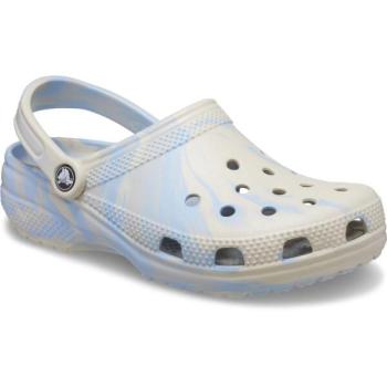 Crocs CLASSIC MARBLED CLOG Uniszex belebújós cipő, bézs, méret 36/37 kép