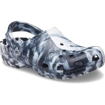 Crocs CLASSIC MARBLED CLOG Uniszex belebújós cipő, fekete, méret 36/37 kép