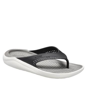 CROCS-LiteRide Flip black/smoke Fekete 42/43 kép