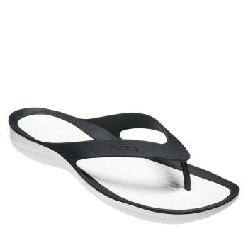 CROCS-Swiftwater Flip W black/white Fekete 36/37 kép