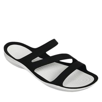 CROCS-Swiftwater Sandal W black/white Fekete 37/38 kép