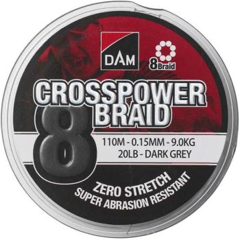 DAM Crosspower 8-Braid 150 m Dark Grey kép