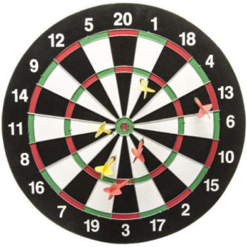 Darts játék (tábla + 6 darts) - átmérője 38 cm kép