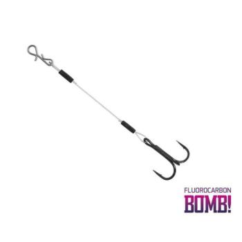 Delphin Bomb Twisto Rigs Fluorocarbon 8 cm - 6 pergető előke 3db kép