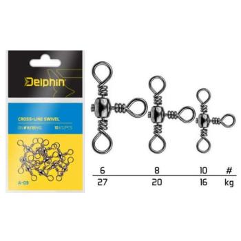 Delphin Cross-Line swivel A-03 BN/6 forgó 10db kép