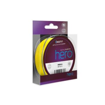 Delphin HERO 8 fluo sárga 0,12mm 8,20kg 1000m zsinór kép